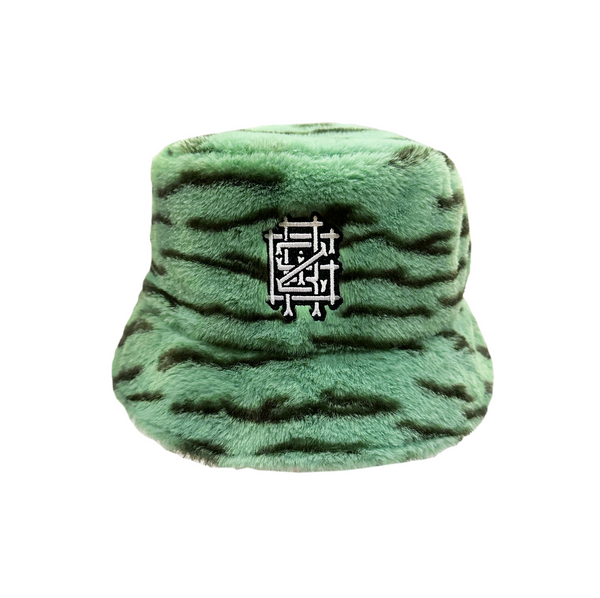 GRiZ x Grassroots CheetahSorbet Reversible Fuzzy Bucket Hat GRiZ