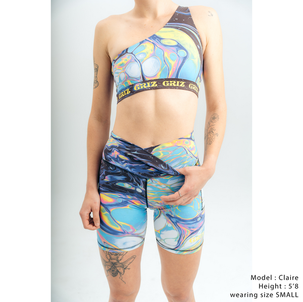 Summer Nova Activewear Crossover Waist Bike Shorts – GRiZ