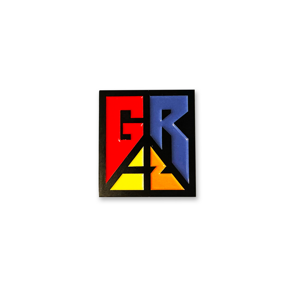 GRiZ Peace Block Logo Enamel Pin