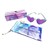 GRiZ Show Love Polarized 💜 Purple Sapphire-Stoned Sunglasses