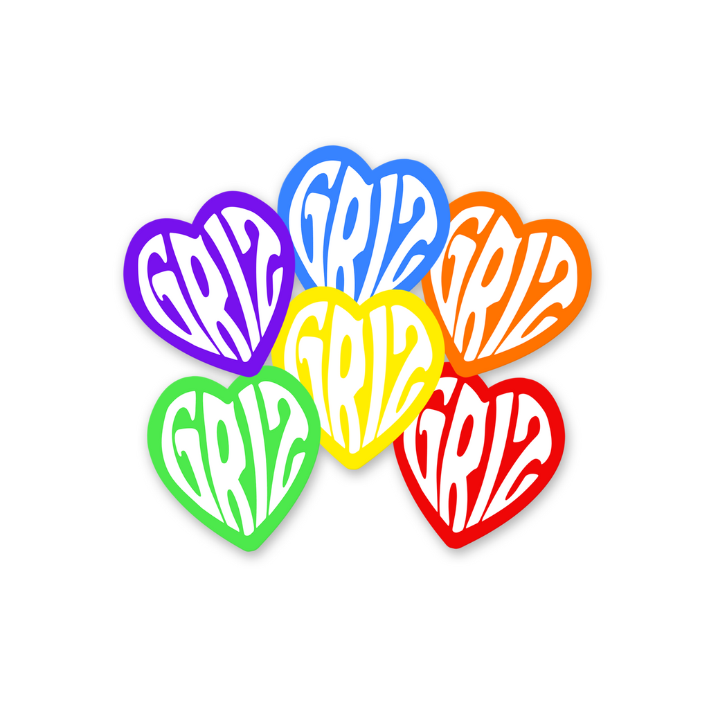 GRiZ Heartbeat Rainbow Sticker Pack!
