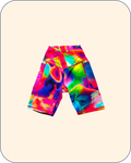 GRiZ Infra Rad Activewear Crossover Waist Bike Shorts