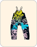 GRiZ Floral Warp Onesie Romper