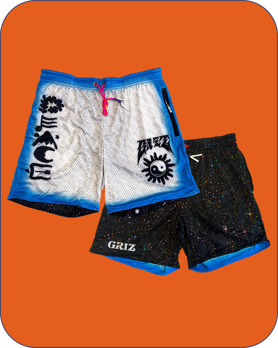 GRiZ GEMINI 2-Tone Reversible Lounge Shorts