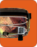 GRiZ Cross Body Day Bag in Irridescent Bones