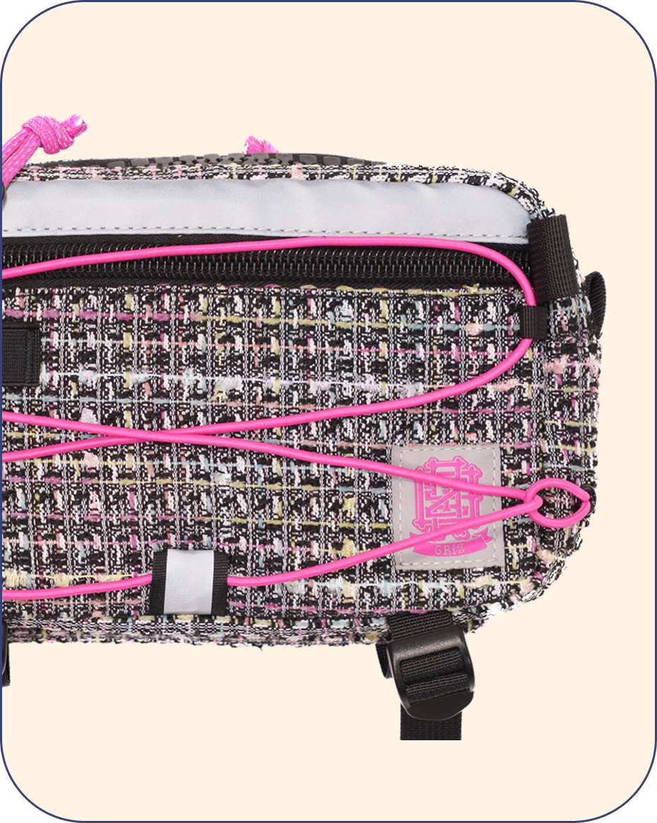 GRiZ Rainbow Houndstooth Cross Body Day Bag
