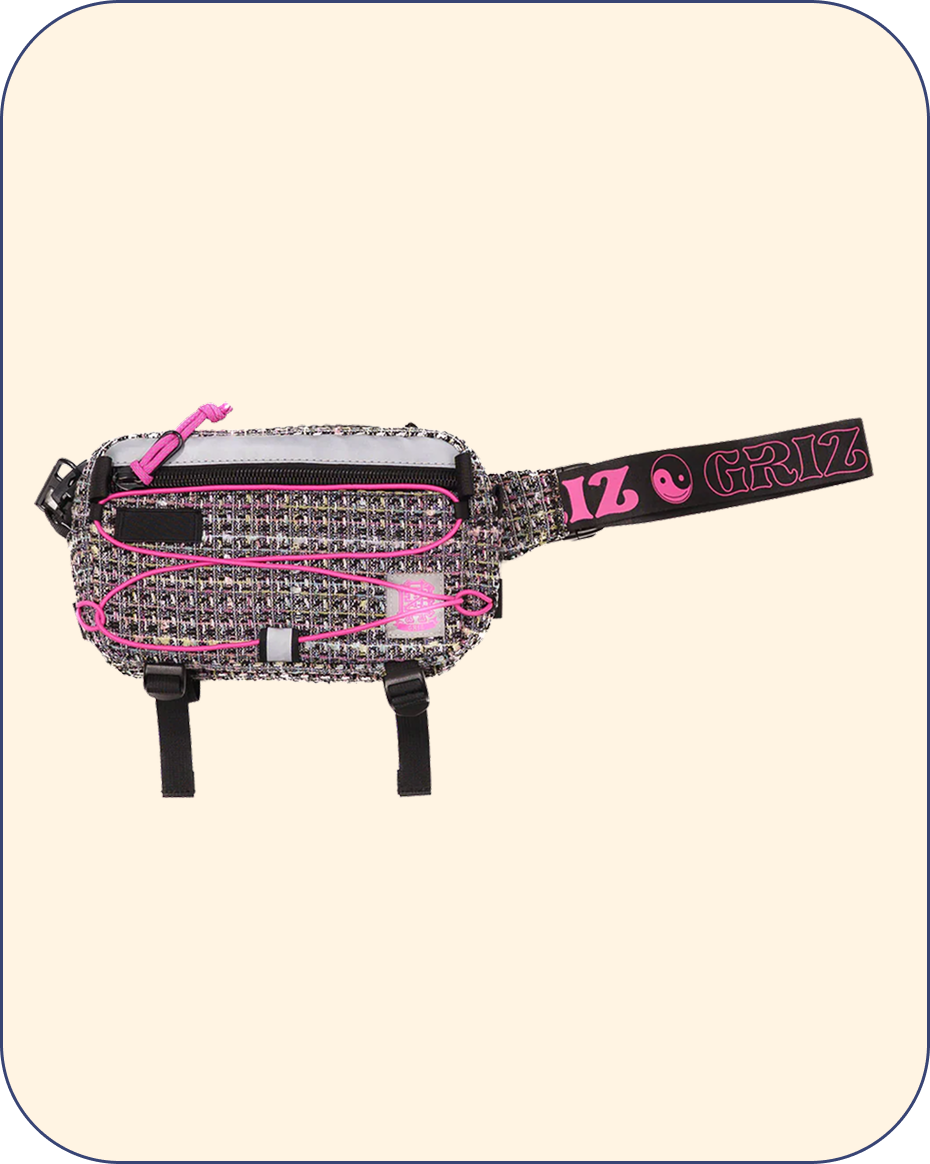 GRiZ Rainbow Houndstooth Cross Body Day Bag
