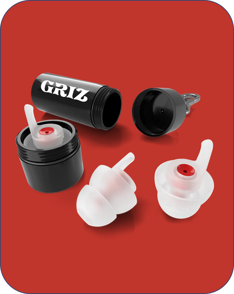 GRiZ x EARPEACE Essential Earplugs + Keychain Case