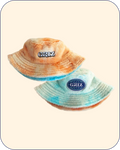 GRiZ x Grassroots Double Fuzzy CoralSky Dyed Reversible Bucket Hat