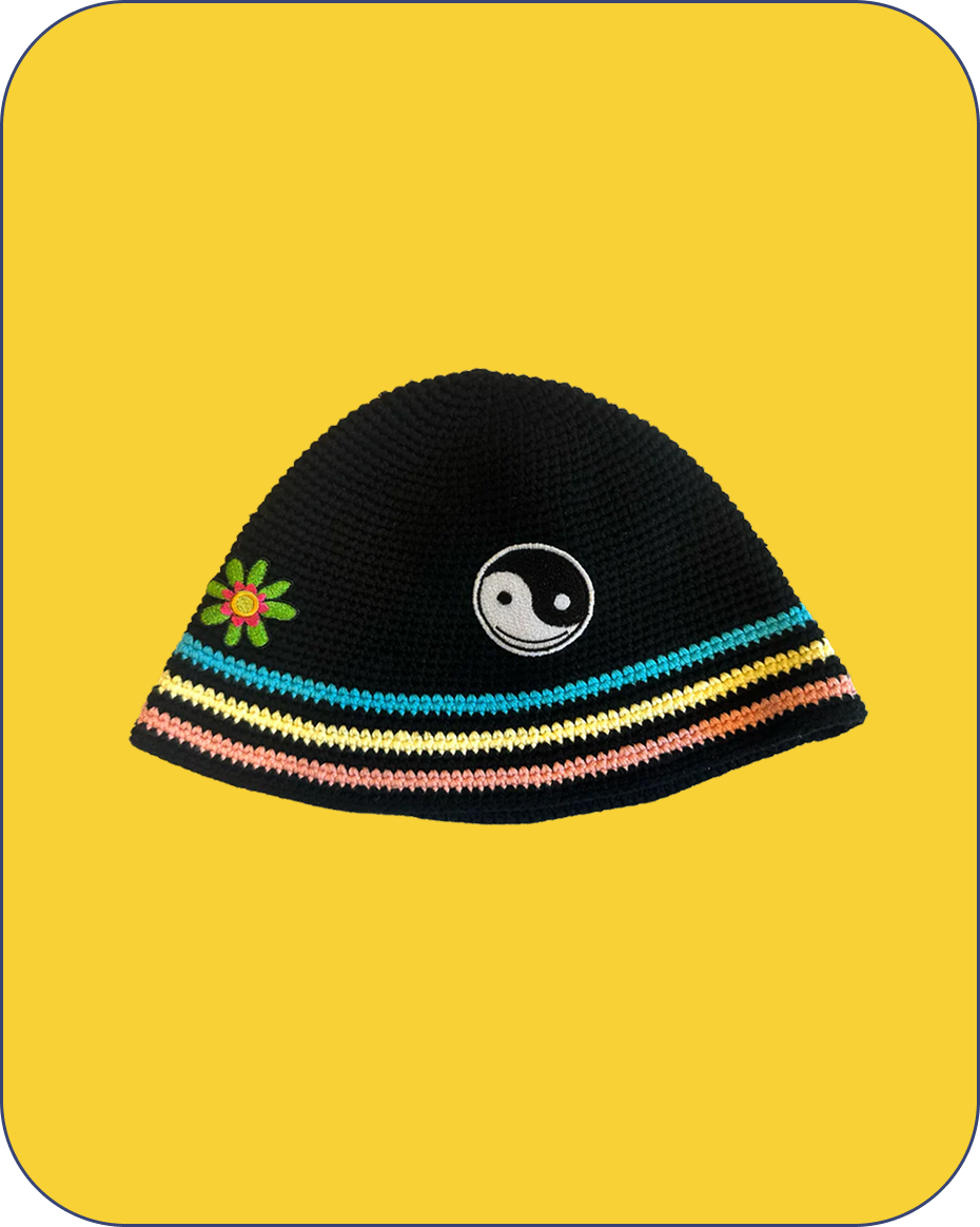 GRiZ Crochet Knit Striped Bucket Cap – GRiZ Official Merchandise