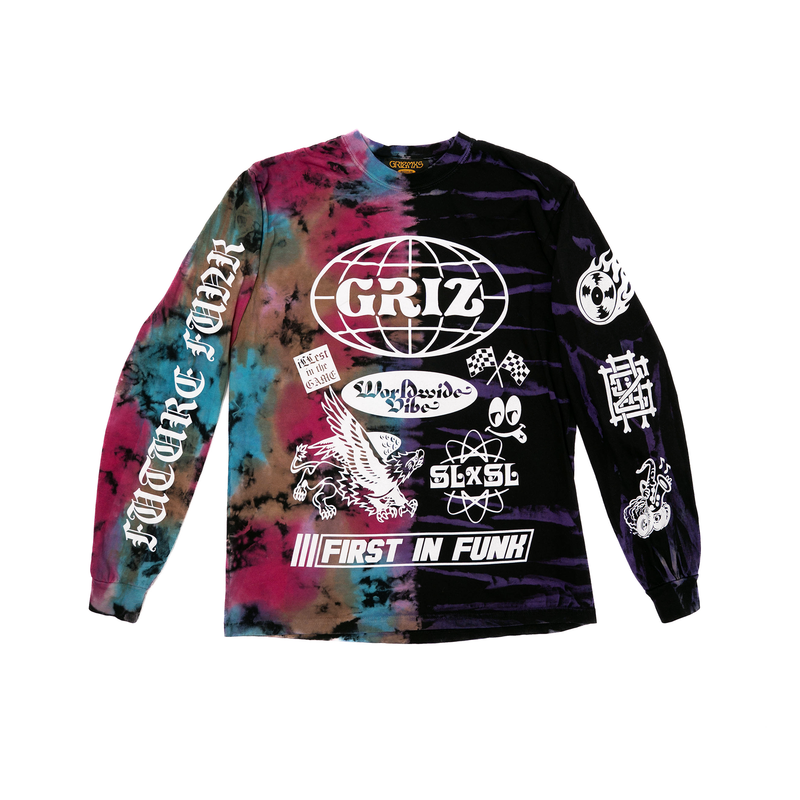 GRiZ "Future Funk" Reverse Dye Long Sleeve