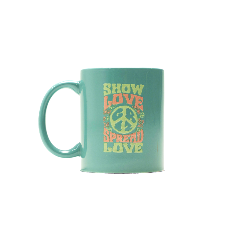 GRiZ Show Love 10oz Ceramic Drinkin' Mug in Sky Teal