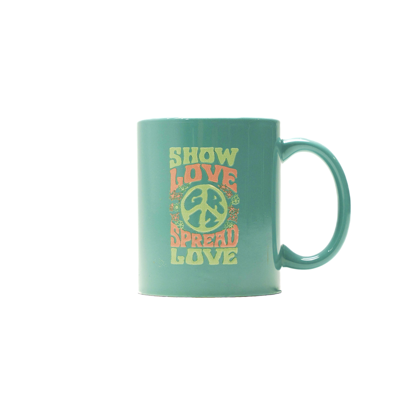 GRiZ Show Love 10oz Ceramic Drinkin' Mug in Sky Teal