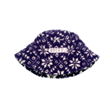 GRiZ X Grassroots Reversibel Polar Fleece Bucket Hat in Blackberry