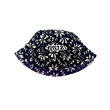 GRiZ X Grassroots Reversibel Polar Fleece Bucket Hat in Blackberry