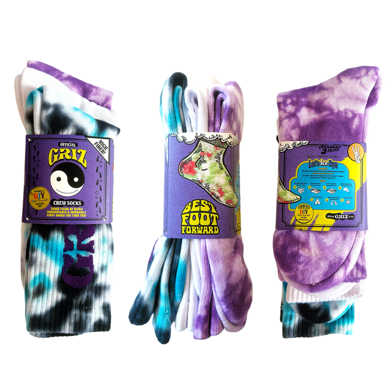 GRiZ V2 DIY Ice Dye Socks Kit 3-Pack!