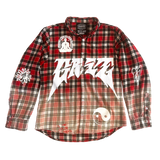 GRiZ "Rooted In Radiance" Button Up Red Flannel