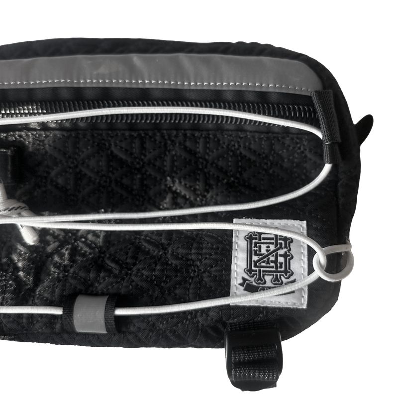 GRiZ Embroidered Cross Body Day Bag in Black