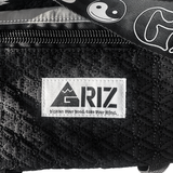 GRiZ Embroidered Cross Body Day Bag in Black