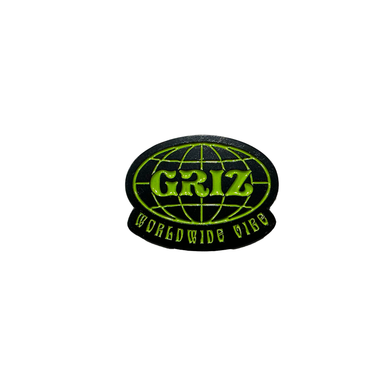 GRiZ Worldwide Vibe Pin in Neon Slime
