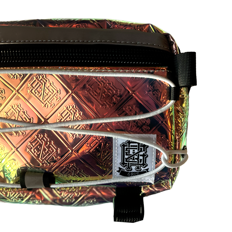 GRiZ Cross Body Day Bag in Irridescent Bones