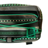 GRiZ Cross Body Day Bag in Woven Summer Greens