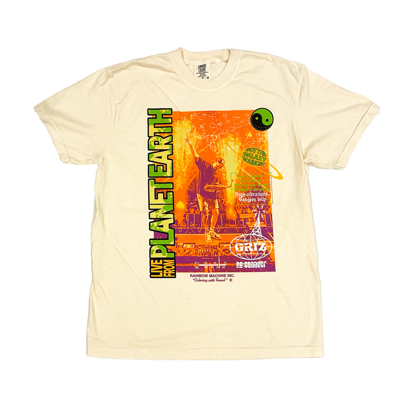 GRIZ "Live From Planet Earth" Tee in Bone