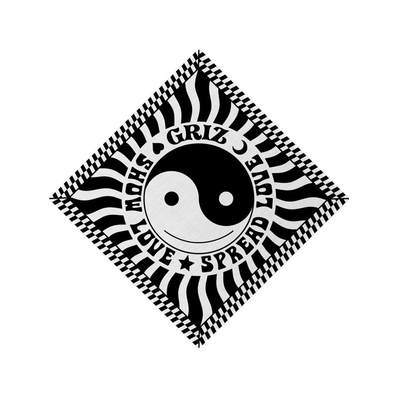 GRiZ Bandana in Monochrome Melt