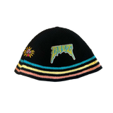 GRiZ Crochet Knit Striped Bucket Cap