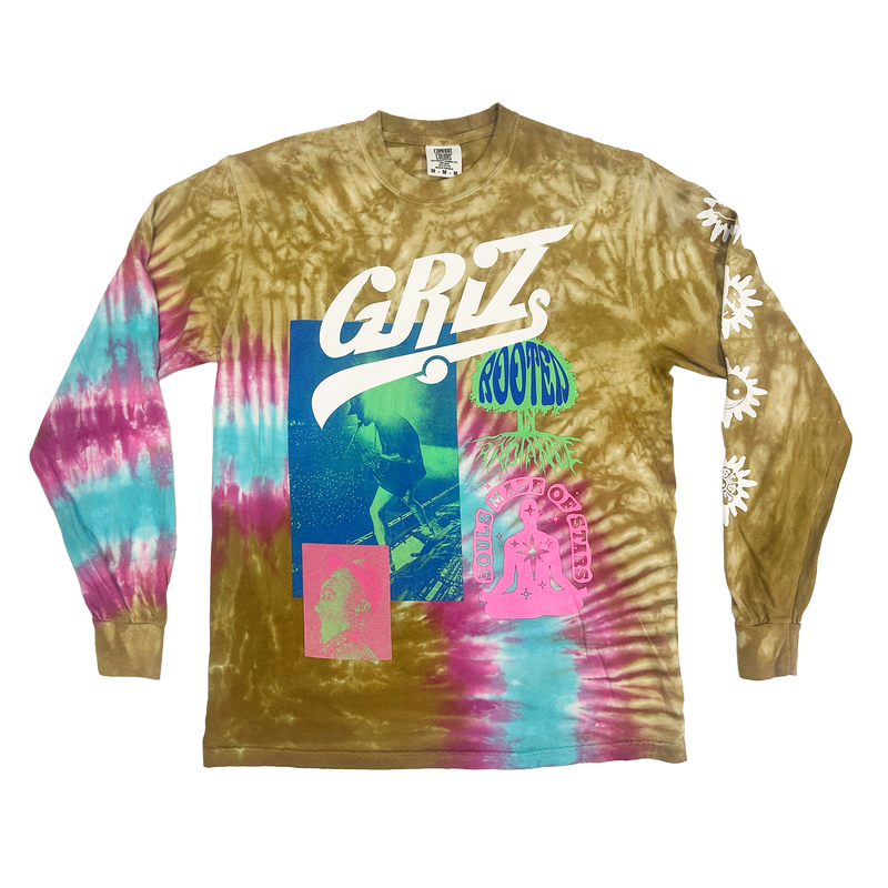 GRiZ Rooted In Radiance Long Sleeve in "Earth Burst" Tie Dye