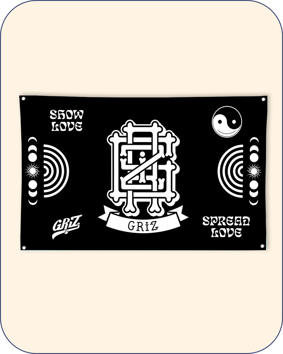 GRiZ Essentials V2 Bones Edition 2023 3' x 5' Flag