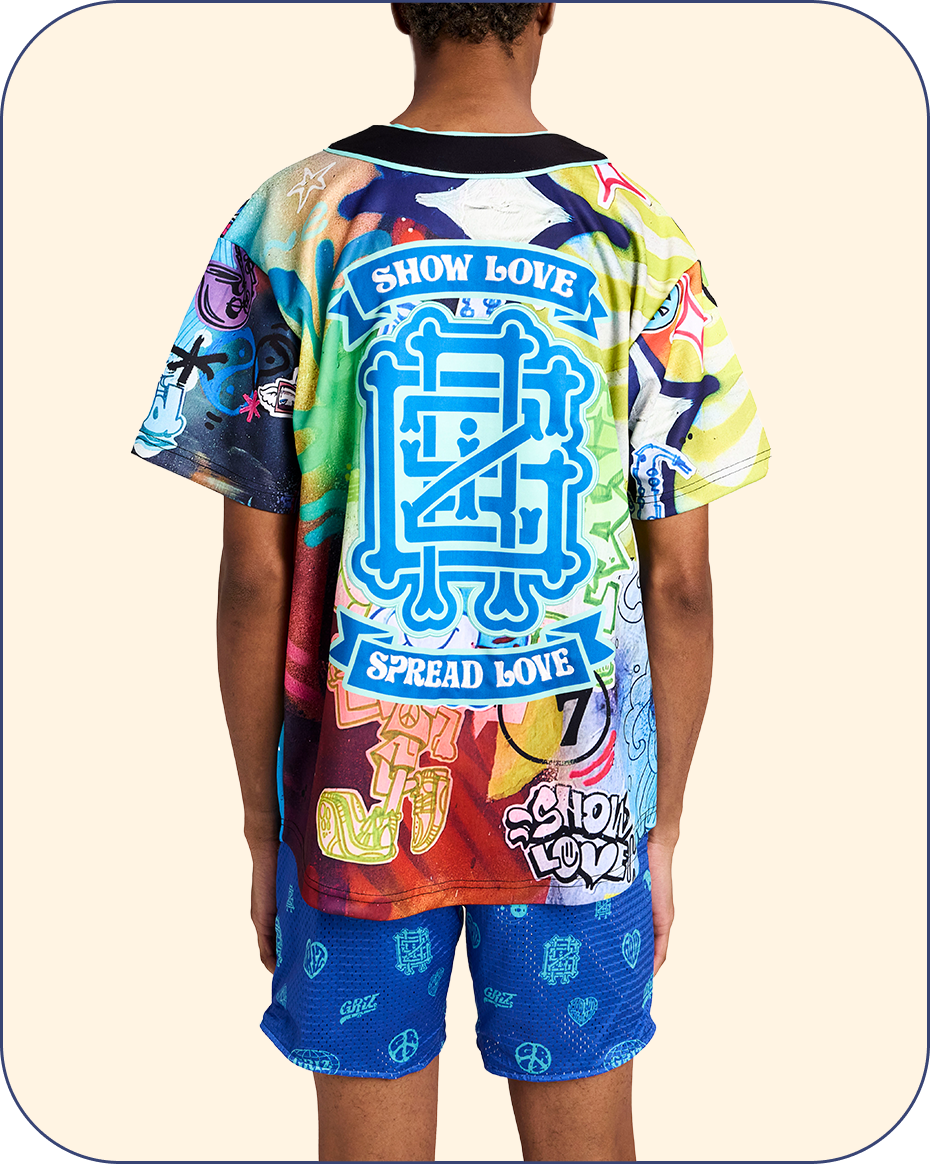 “Stay In Tune” Button Up Team Baseball Jersey