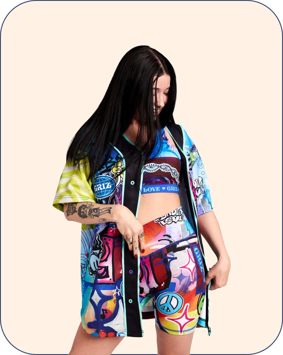 “Stay In Tune” Button Up Team Baseball Jersey