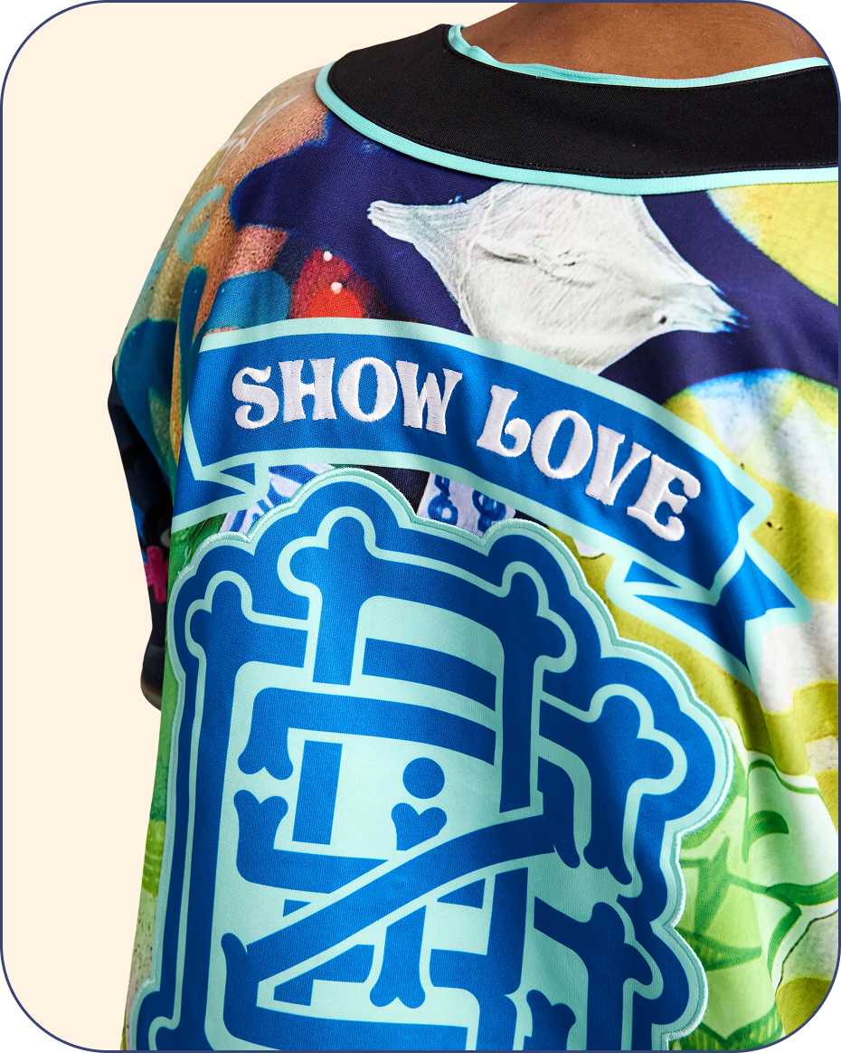 “Stay In Tune” Button Up Team Baseball Jersey