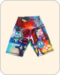“Stay In Tune” Activewear Crossover Waist Bike Shorts