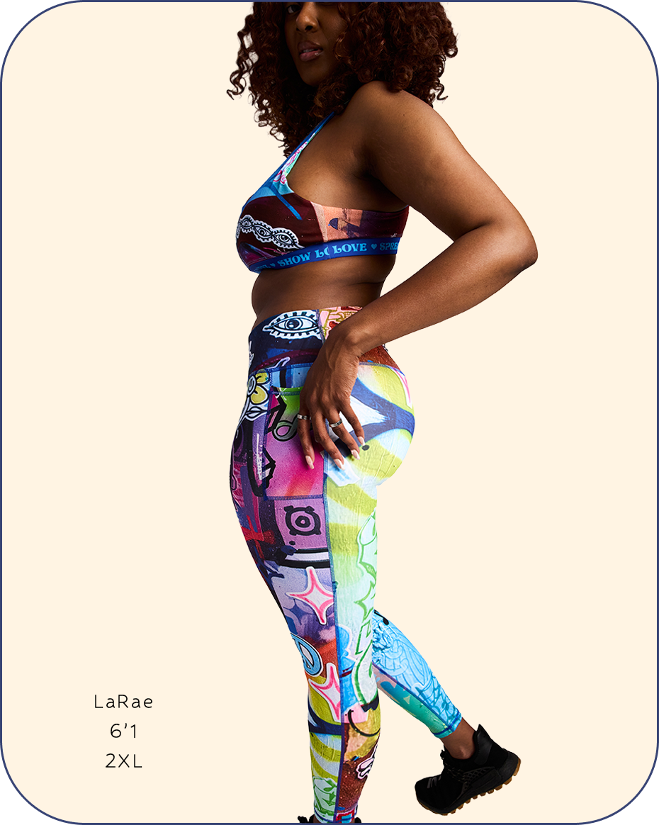 “Stay In Tune” Activewear Crossover Waist Leggings