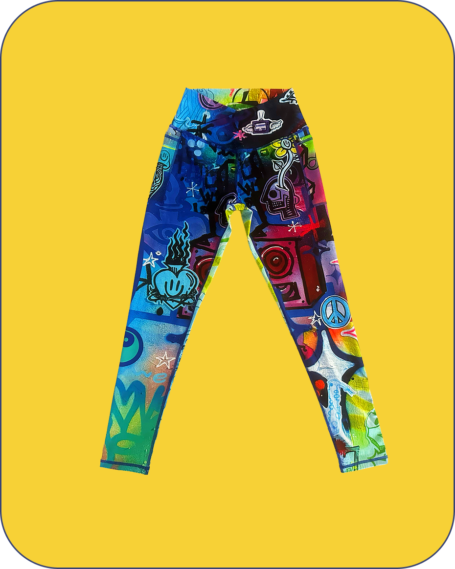 “Stay In Tune” Activewear Crossover Waist Leggings