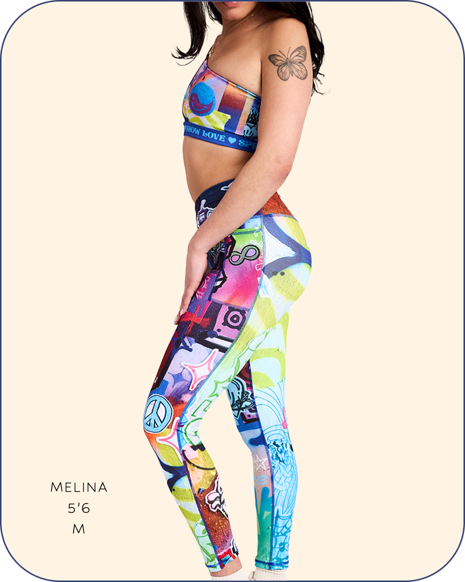 “Stay In Tune” Activewear Crossover Waist Leggings