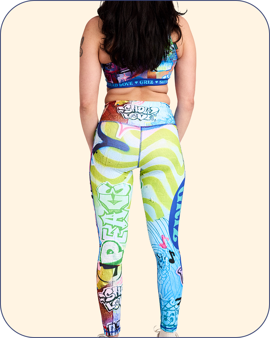 “Stay In Tune” Activewear Crossover Waist Leggings