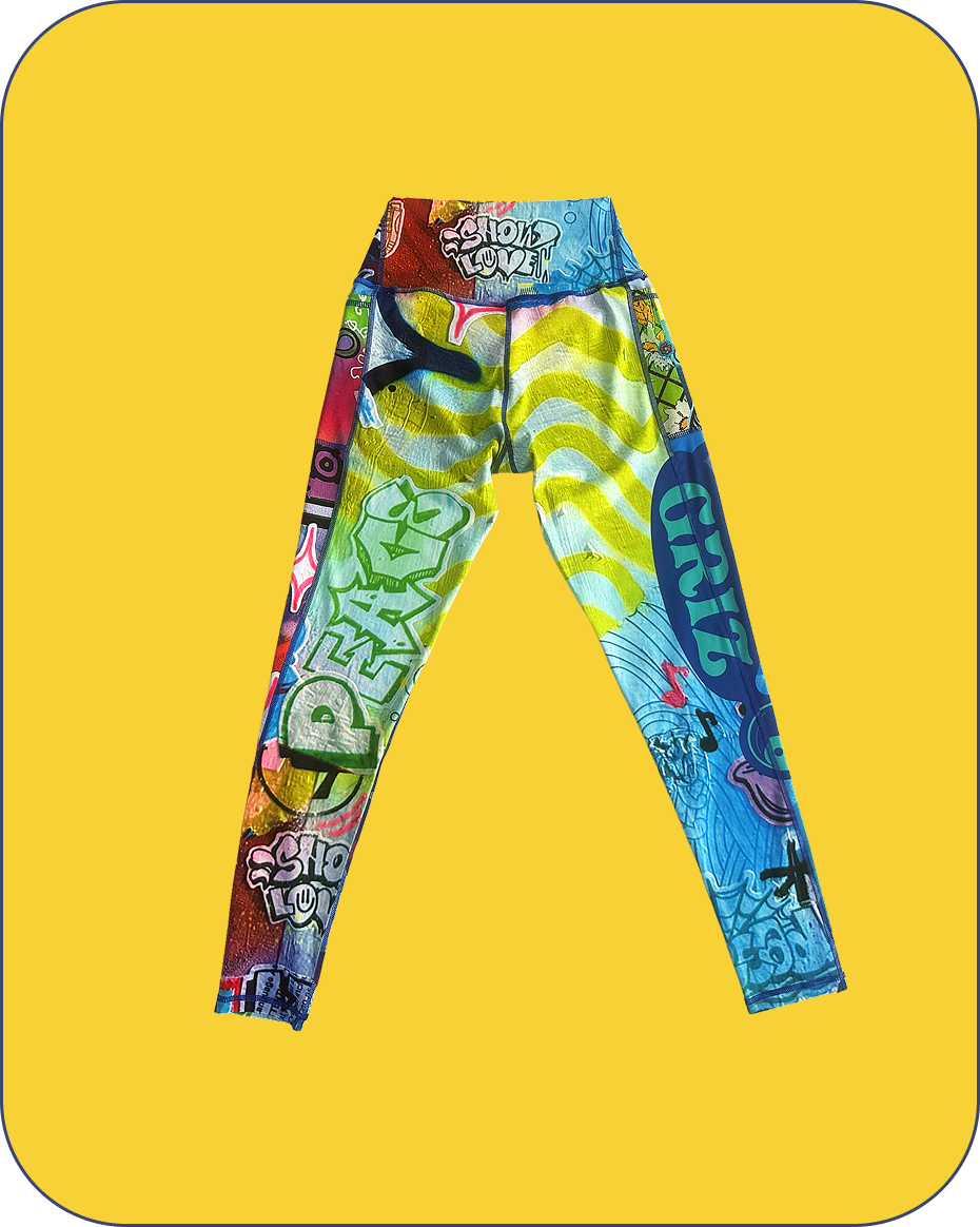 “Stay In Tune” Activewear Crossover Waist Leggings