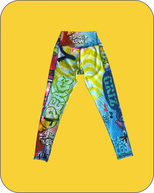 “Stay In Tune” Activewear Crossover Waist Leggings