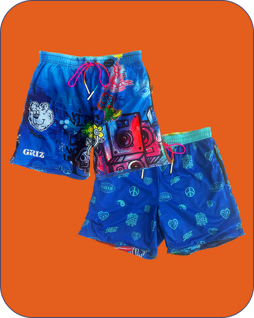 “Stay In Tune” Activewear Reversible Lounge Shorts