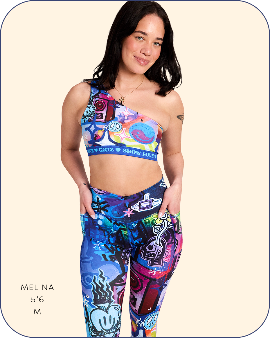 “Stay In Tune” Activewear One-shoulder Sports Bra