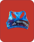 “Stay In Tune” Activewear Racerback Sports Bra