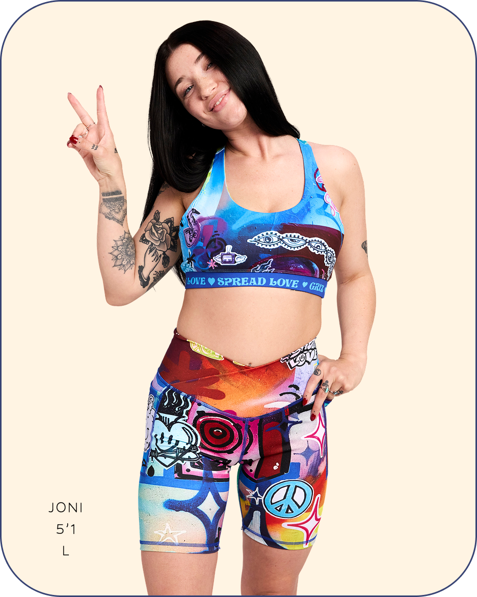 “Stay In Tune” Activewear Racerback Sports Bra
