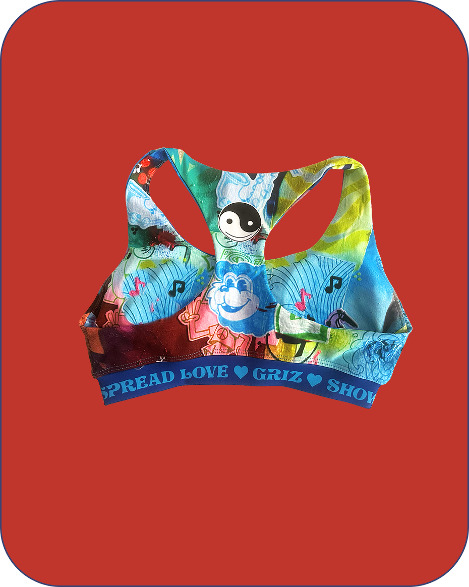 “Stay In Tune” Activewear Racerback Sports Bra