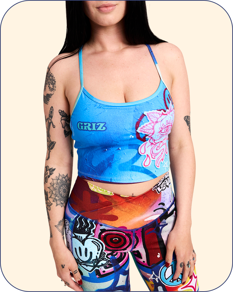 “Stay In Tune” Activewear Racerback Sports Tank