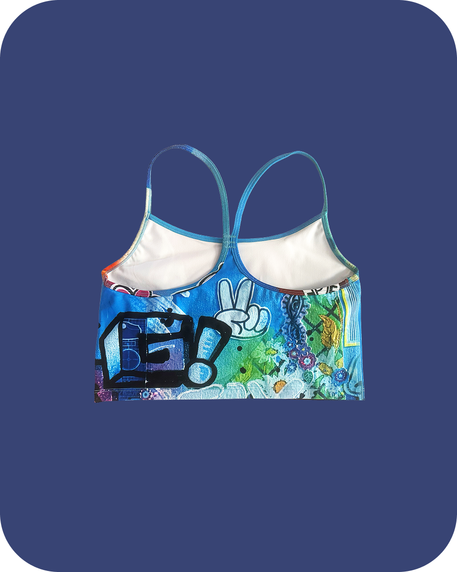 “Stay In Tune” Activewear Racerback Sports Tank