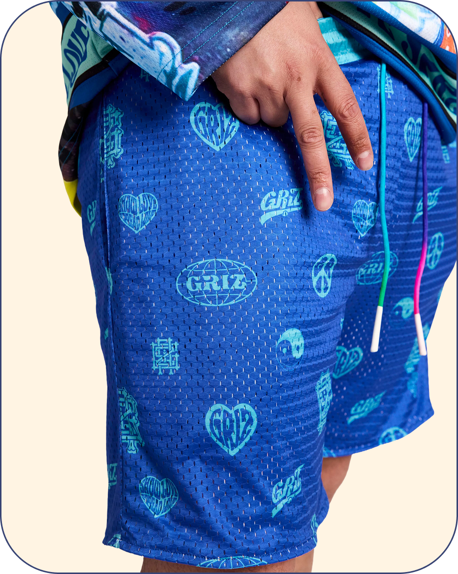 “Stay In Tune” Activewear Reversible Lounge Shorts