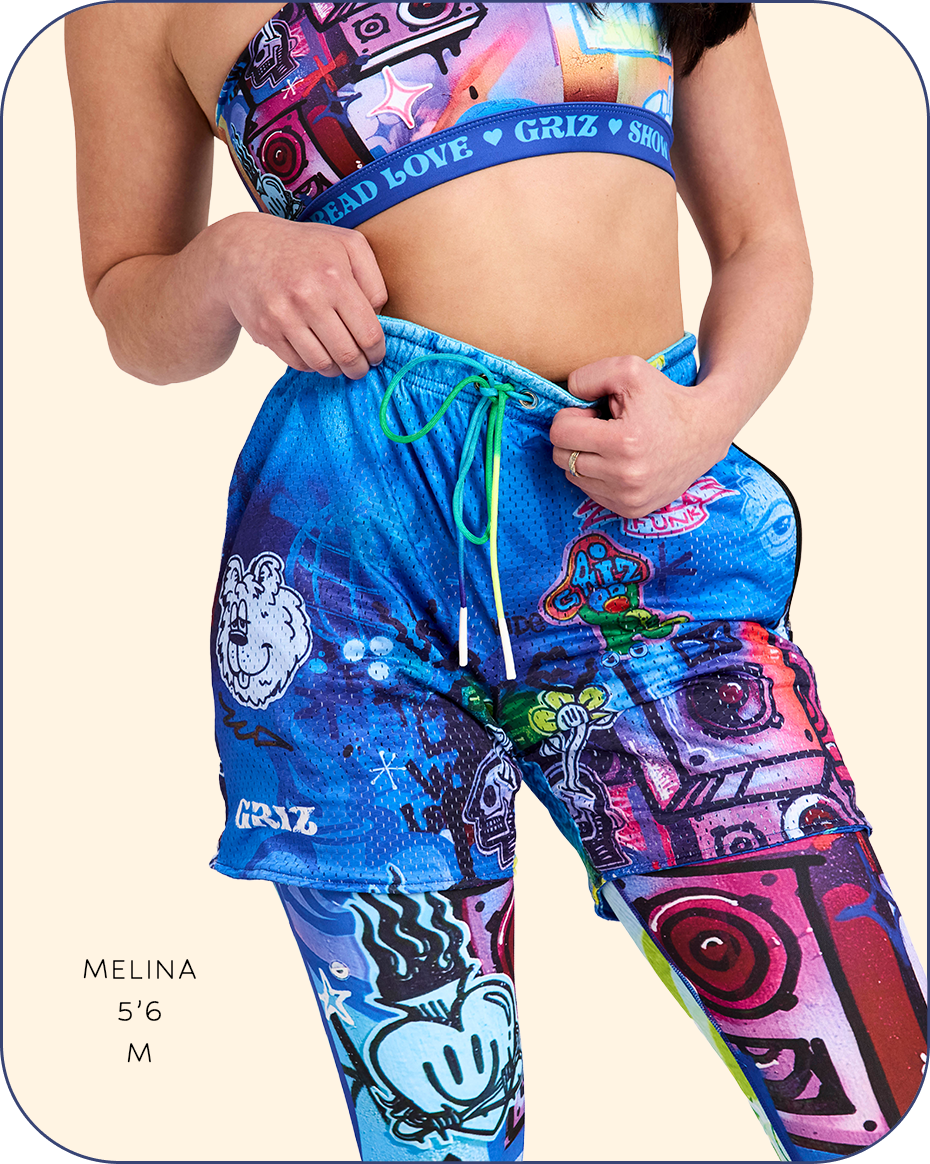 “Stay In Tune” Activewear Reversible Lounge Shorts